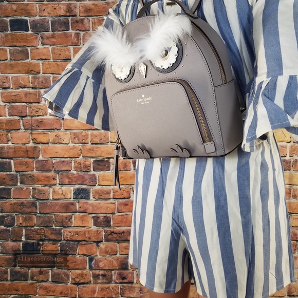 🔽 Kate Spade Star bright OWL backpack Toni Bag - Picture 5 of 8